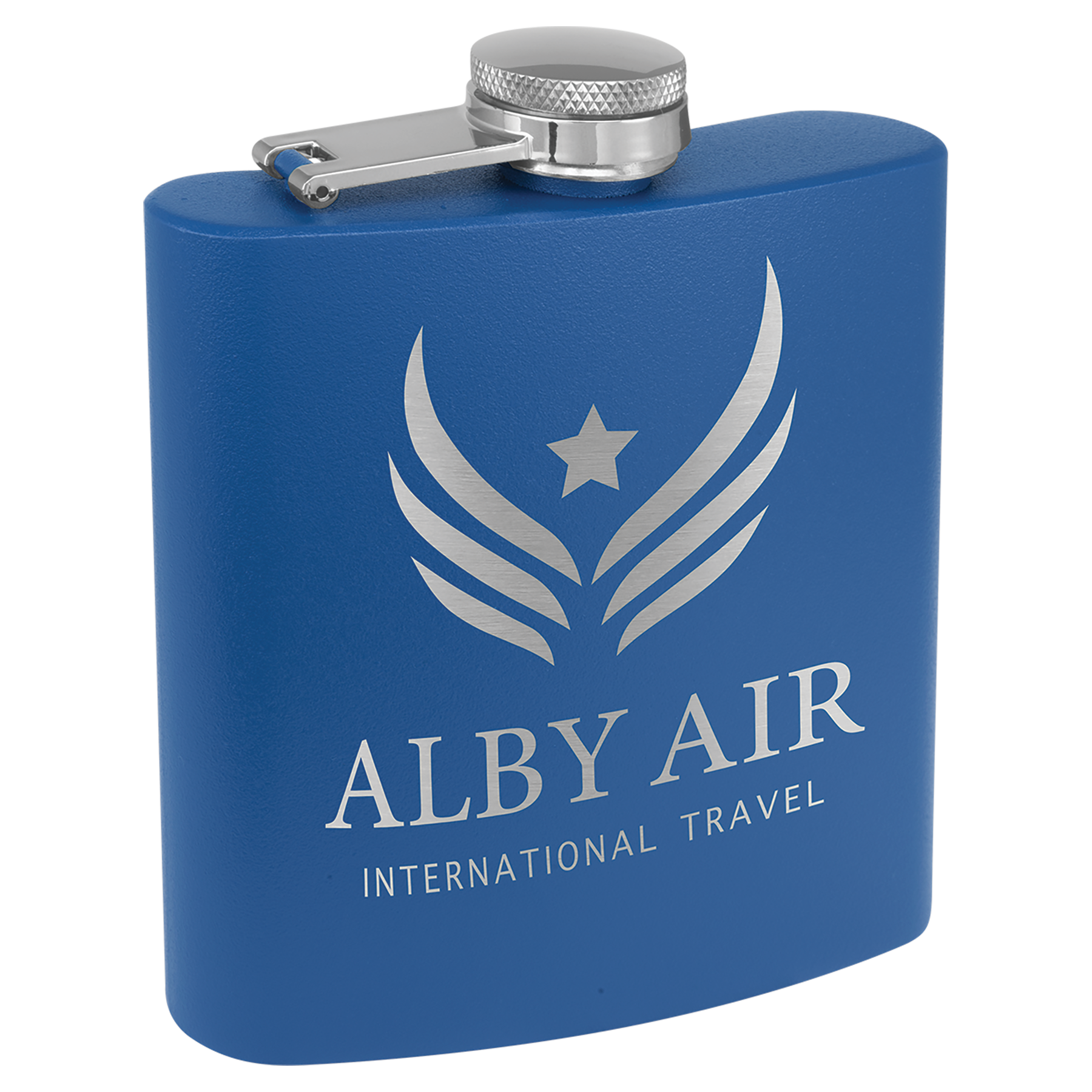 6 oz. Powder Coated Stainless Steel Flask