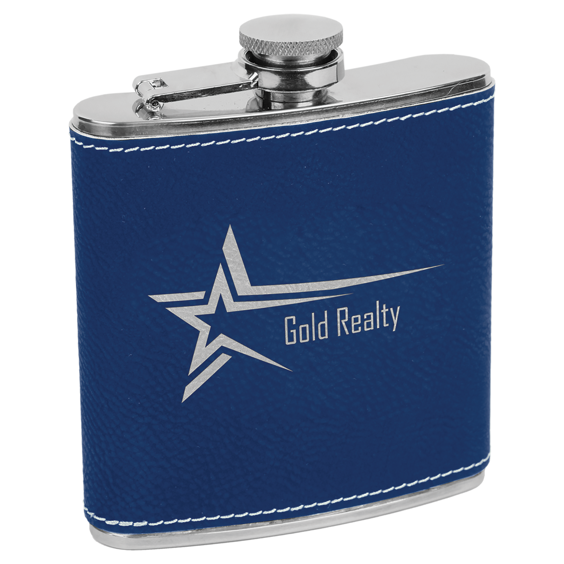 6 oz. Leatherette Stainless Steel Flask