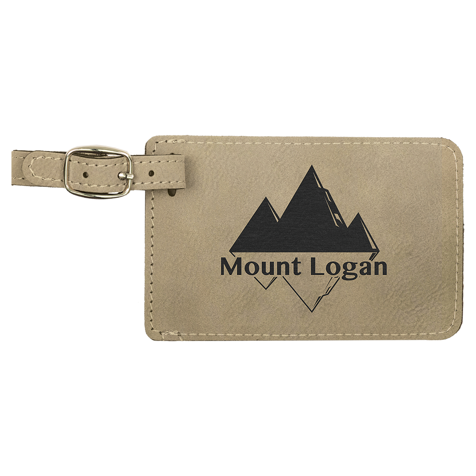 4 1/4" x 2 3/4" Leatherette Luggage Tag