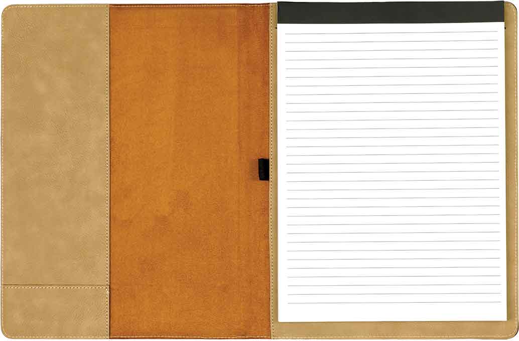 9 1/2" x 12" Leatherette Portfolio with Notepad