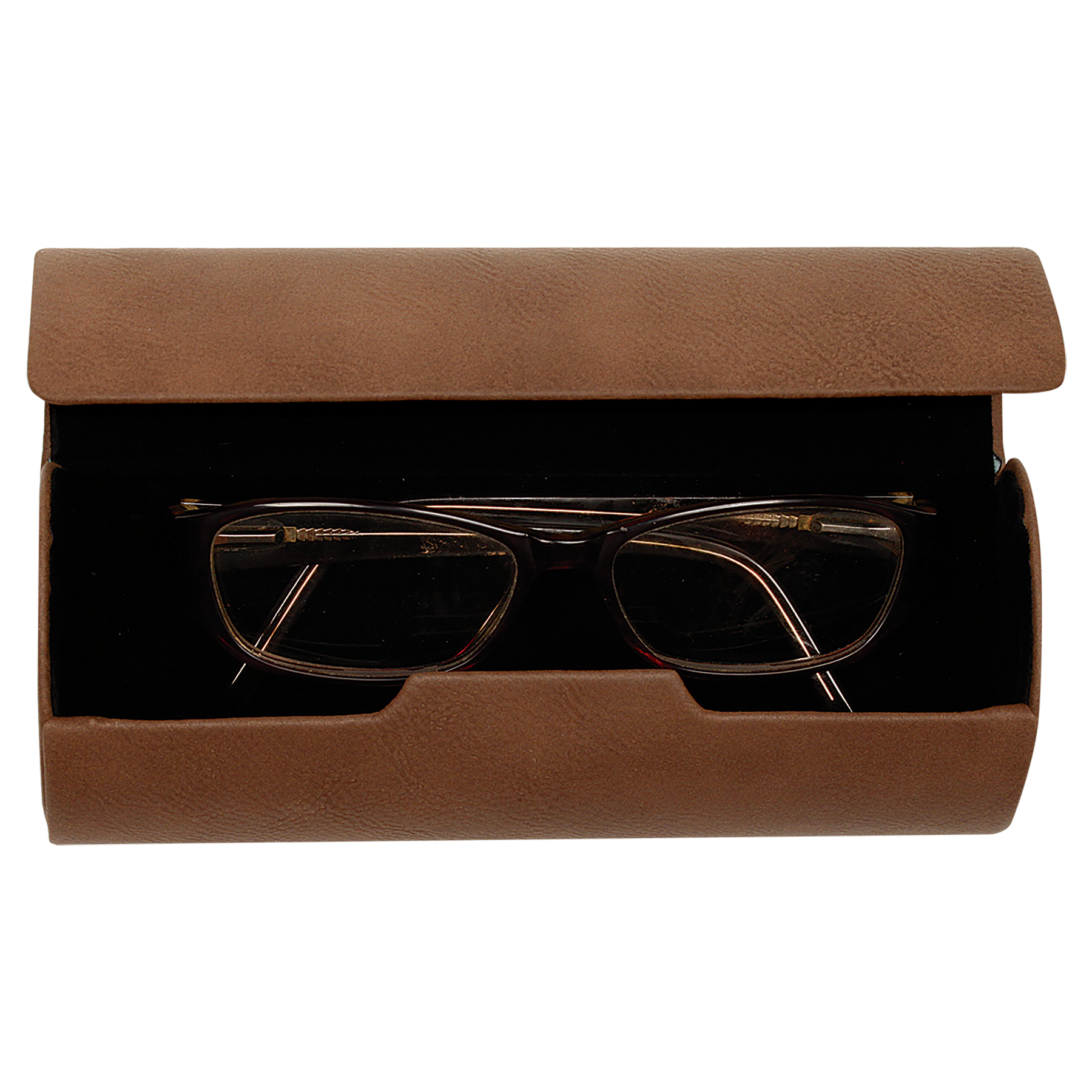 6 1/2" x 2 1/2" Leatherette Eyeglass Case