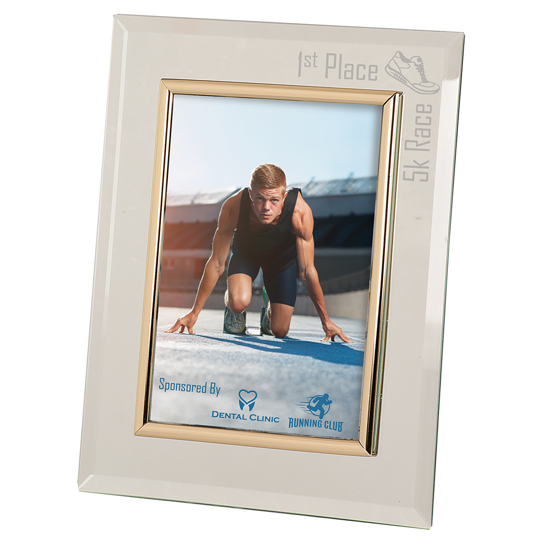 5" x 7" Clear Glass Mirror Picture Frame